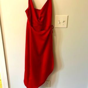 Bcbg assymmetrical cocktail dress very flattering!!